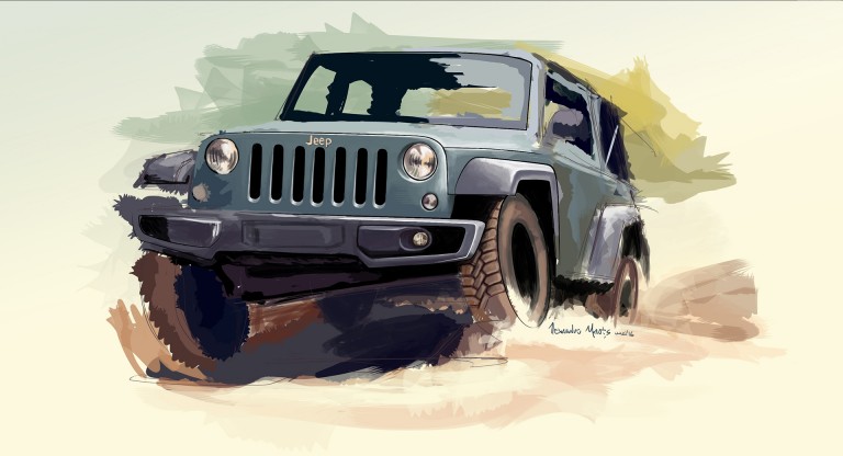 Desen Digital Jeep Wrangler Unlimited 75th Anniversary Edition