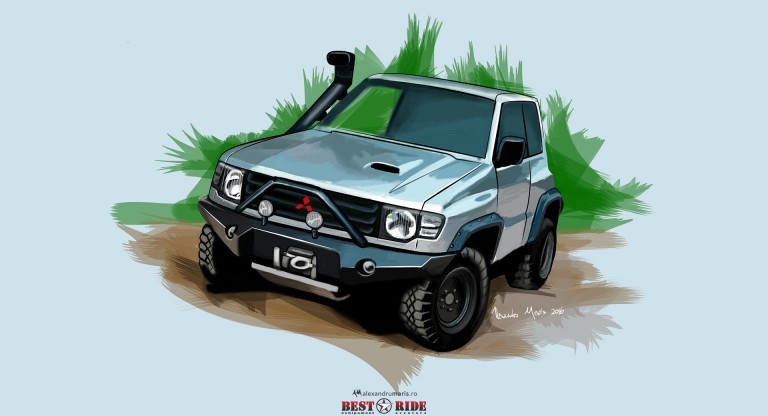 Desen digital Mitsubishi Pajero MK2